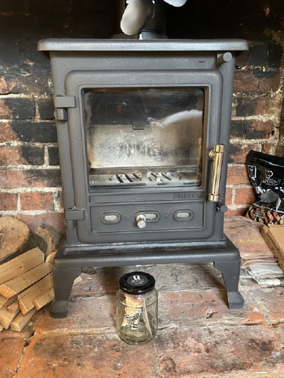 Clean Log Burner